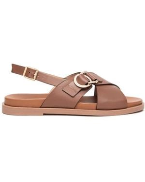 Nero Giardini Flat Sandals - Brown