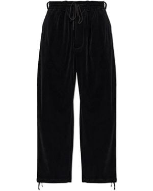 Y-3 Velvet Corduroy Tapered Pants - Zwart