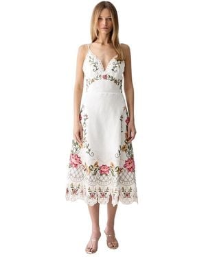 FARM Rio Midi Dresses - Blanco