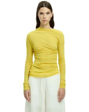 Malloni Top Con Scollo Ampio Mlo - Gelb