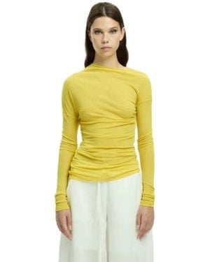 Malloni Top Con Scollo Ampio Mlo - Geel