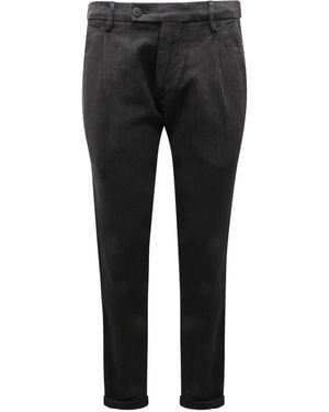 Michael Coal Slim-Fit Trousers - Black