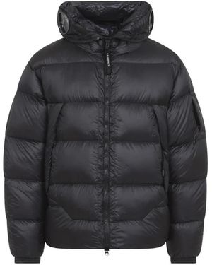 C.P. Company Jassen ,Zwart ,Leer Medium Jacket
