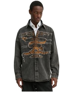 Y. Project Paris' Best Patch Denim Shirt - Schwarz