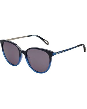 Zadig & Voltaire Runde Schmetterlingssonnenbrille Aus Acetat - Blau