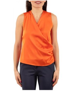 Hanita Sleeveless Tops - Orange