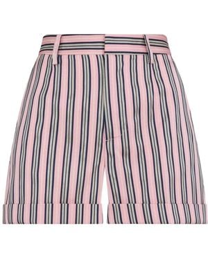 DSquared² Logo-Patch Striped Shorts - Red