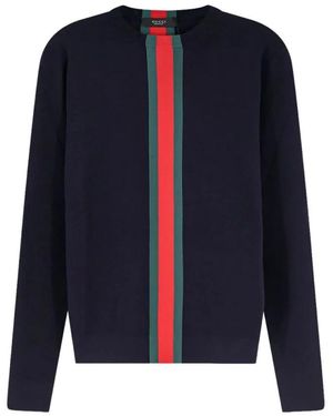 Gucci Round-Neck Knitwear - Blue