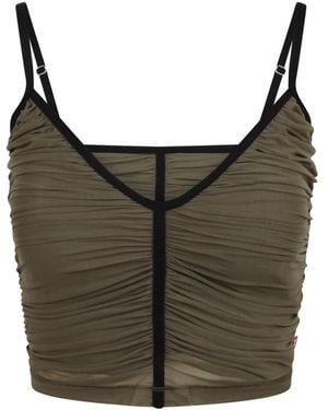 DIESEL Sleeveless Tops - Green