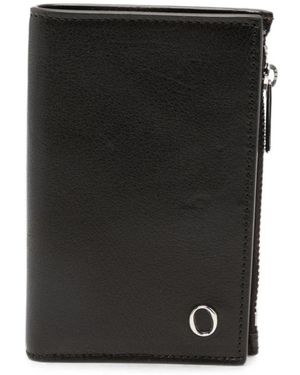 Orciani Accessoires ,Bruin ,Leer Portemonnee - Zwart