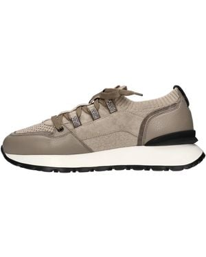 Doucal's Schoenen ,Leer Sneakers - Naturel
