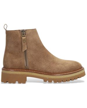 Alpe Schoenen ,Suède Enkellaars - Bruin
