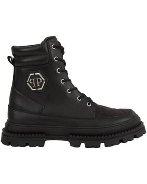 Philipp Plein Lace-Up Boots - Negro