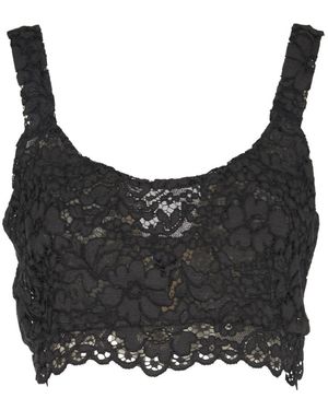 A PAPER KID Sleeveless Tops - Nero
