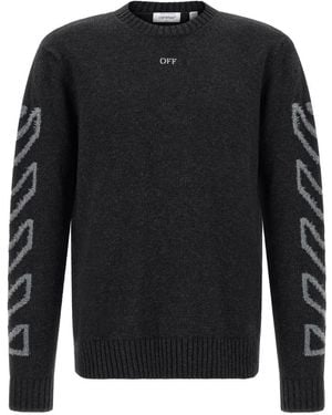Off-White c/o Virgil Abloh Round-Neck Knitwear - Negro