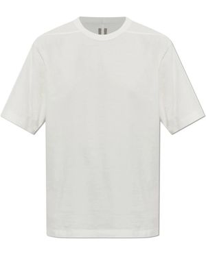 Rick Owens Wit T-Shirt Met Ronde Hals