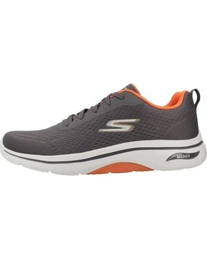 Skechers Bequeme Wanderschuhe Mit Fußgewölbestütze - Grau