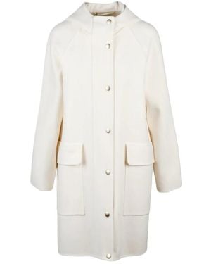 Eleventy Single-Breasted Coats - Blanco