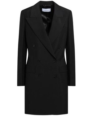 Ferragamo Double-Breasted Coats - Negro