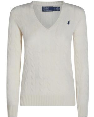 Ralph Lauren V-Neck Knitwear - Gris