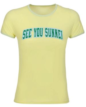Sunnei T-Shirts - Geel