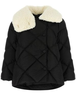 Ienki Ienki Jassen ,Zwart ,Polyester Shearling Queen Jacket