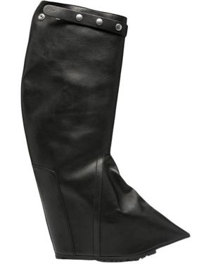 Rick Owens High Boots - Black
