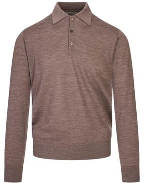 Canali Nuvola Seamless Polo - Braun
