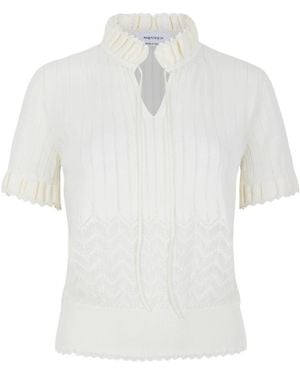 McQueen Round-Neck Knitwear - Blanco