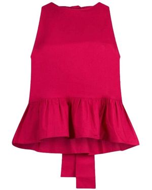 Liu Jo Sleeveless Tops - Red