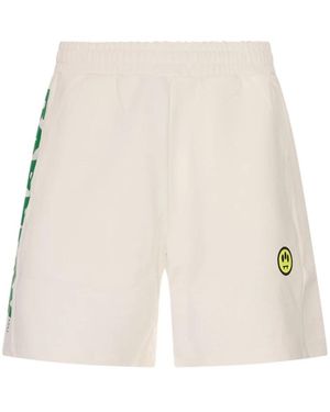 Barrow Iconic Fleece Bermuda Shorts - Naturel