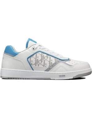 Dior Leren Sneakers Met Iconisch Monogram - Blauw