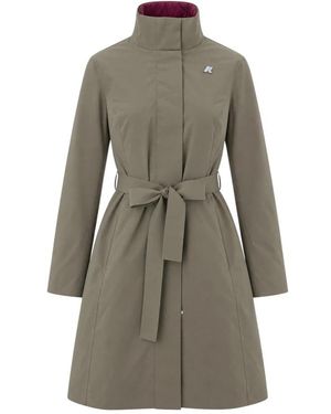 K-Way Trench Coats - Grigio