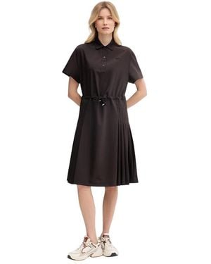 Lacoste Midi Kleider - Schwarz