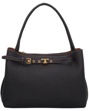 Tod's Tassen ,Zwart ,Leer Tim Top Handle Piccola