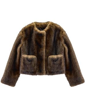 Marc Jacobs Faux Fur & Shearling Jackets - Marrone