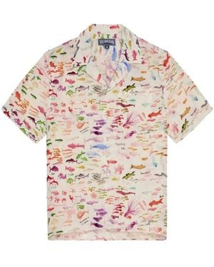 Vilebrequin Overhemden ,Veelkleurig ,Short Sleeve Shirts - Roze