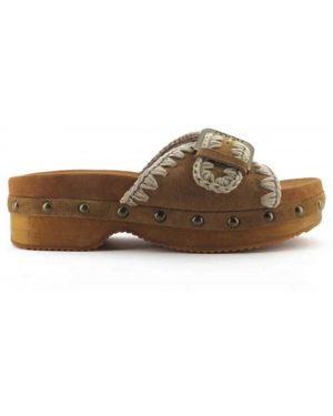 Mou Suede Clog - Bruin