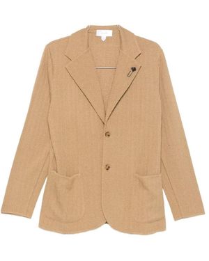 Lardini Jassen ,Geel ,Katoen Blazer - Naturel