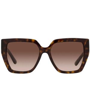 Dolce & Gabbana Dg4438 Dg Crossed Sunglasses - Brown