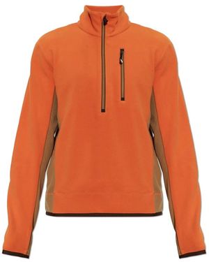 Moncler Hoodies & Sweatvesten ,Oranje ,Polyester Performance & Style Sweatshirt