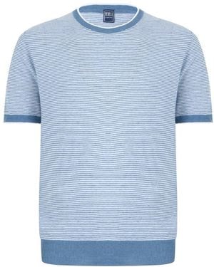 Fedeli Round-Neck Knitwear - Blue