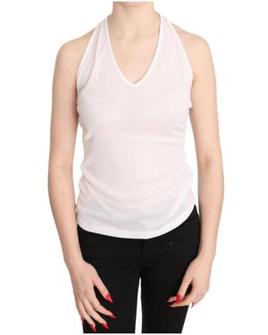 Gianfranco Ferré Elegante Witte Neckholder Top