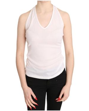 Gianfranco Ferré Elegante Witte Neckholder Top