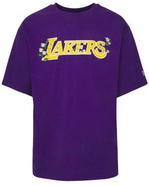 KTZ Nba Blumiges Grafik-T-Shirt Lakers - Lila