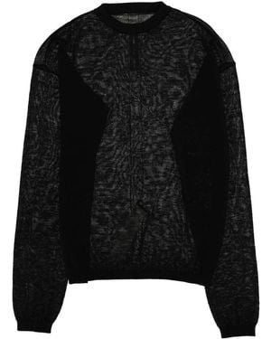 Rick Owens Round-Neck Knitwear - Negro
