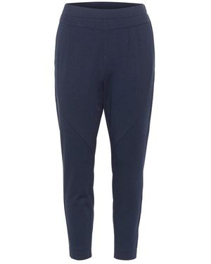 Cream Cropped Trousers - Azul