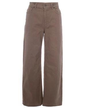 P.A.R.O.S.H. Wide Trousers - Brown