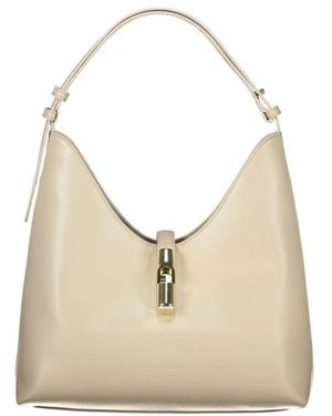 Furla Tassen ,Leer Elegante Leren Handtas - Naturel