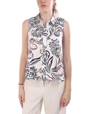 Marella Overhemden ,Veelkleurig ,Shirts - Wit